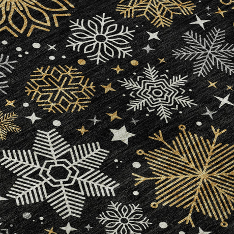 Dalyn Merry & Bright MY25 Black Rug color swatch