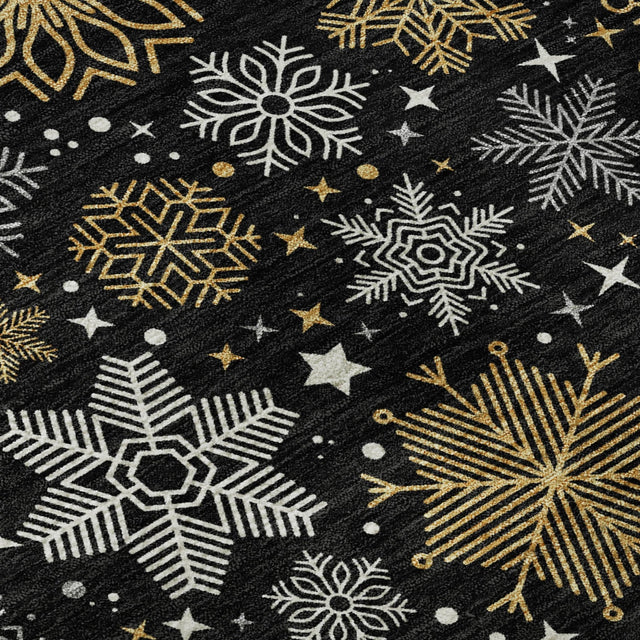 Dalyn Merry & Bright MY25 Black Rug color swatch