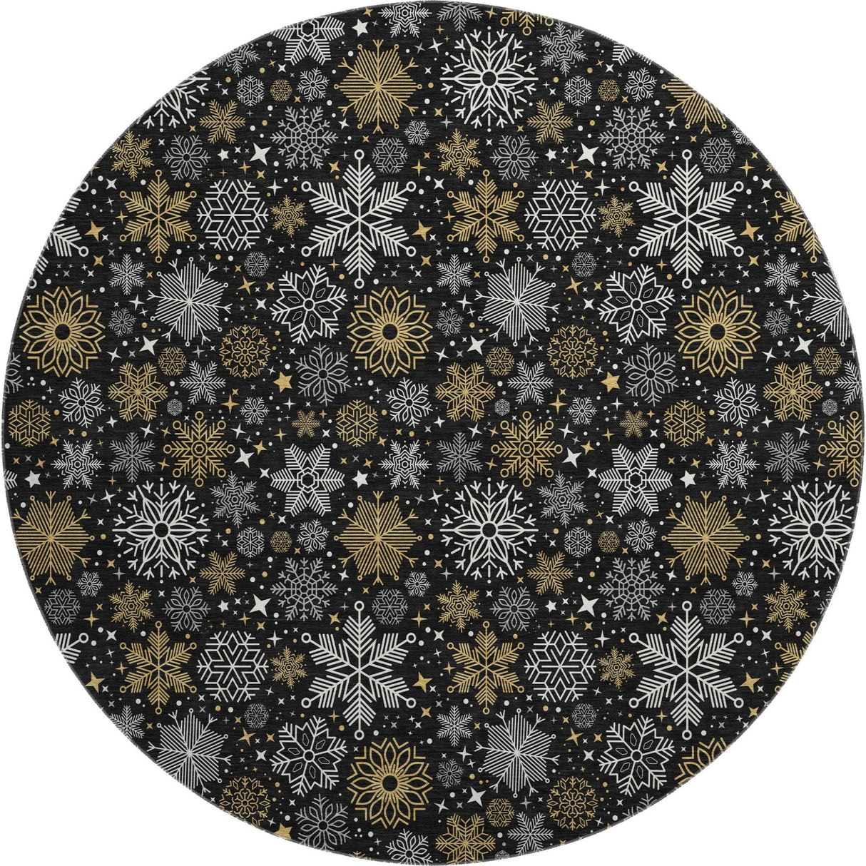Dalyn Merry & Bright MY25 Black Rug round rug