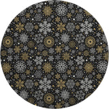Dalyn Merry & Bright MY25 Black Rug round rug