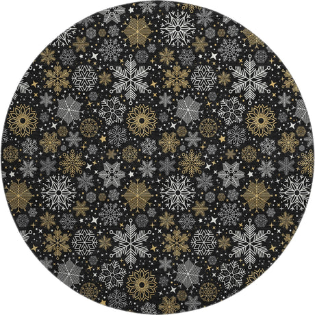 Dalyn Merry & Bright MY25 Black Rug round rug