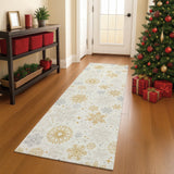 Dalyn Merry & Bright MY25 Ivory Rug shown in a room