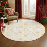 Dalyn Merry & Bright MY25 Ivory Rug shown in a room