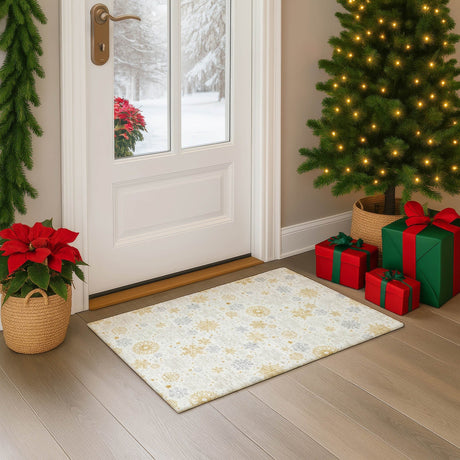 Dalyn Merry & Bright MY25 Ivory Rug shown in a room