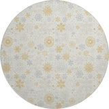 Dalyn Merry & Bright MY25 Ivory Rug round rug