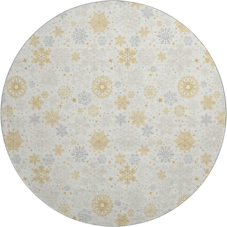 Dalyn Merry & Bright MY25 Ivory Rug round rug