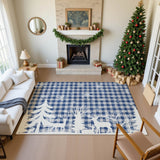 Dalyn Merry & Bright MY26 Blue Rug shown in a room