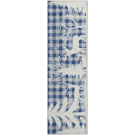 Dalyn Merry & Bright MY26 Blue Rug runner rug