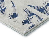 Dalyn Merry & Bright MY26 Blue Rug corner detail
