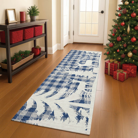 Dalyn Merry & Bright MY26 Blue Rug shown in a room