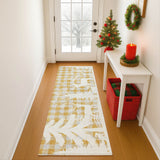 Dalyn Merry & Bright MY26 Gold Rug shown in a room