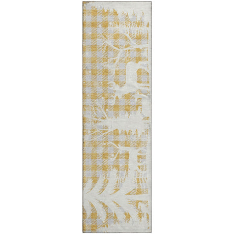 Dalyn Merry & Bright MY26 Gold Rug runner rug