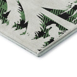 Dalyn Merry & Bright MY26 Green Rug corner detail