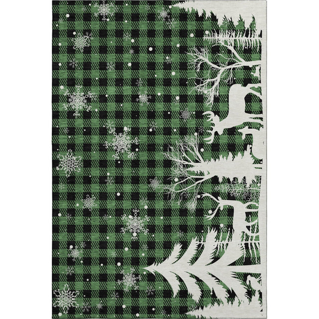Dalyn Merry & Bright MY26 Green Rug main image