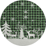 Dalyn Merry & Bright MY26 Green Rug round rug