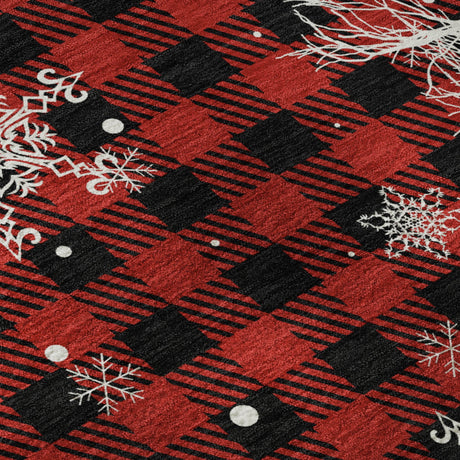 Dalyn Merry & Bright MY26 Red Rug color swatch