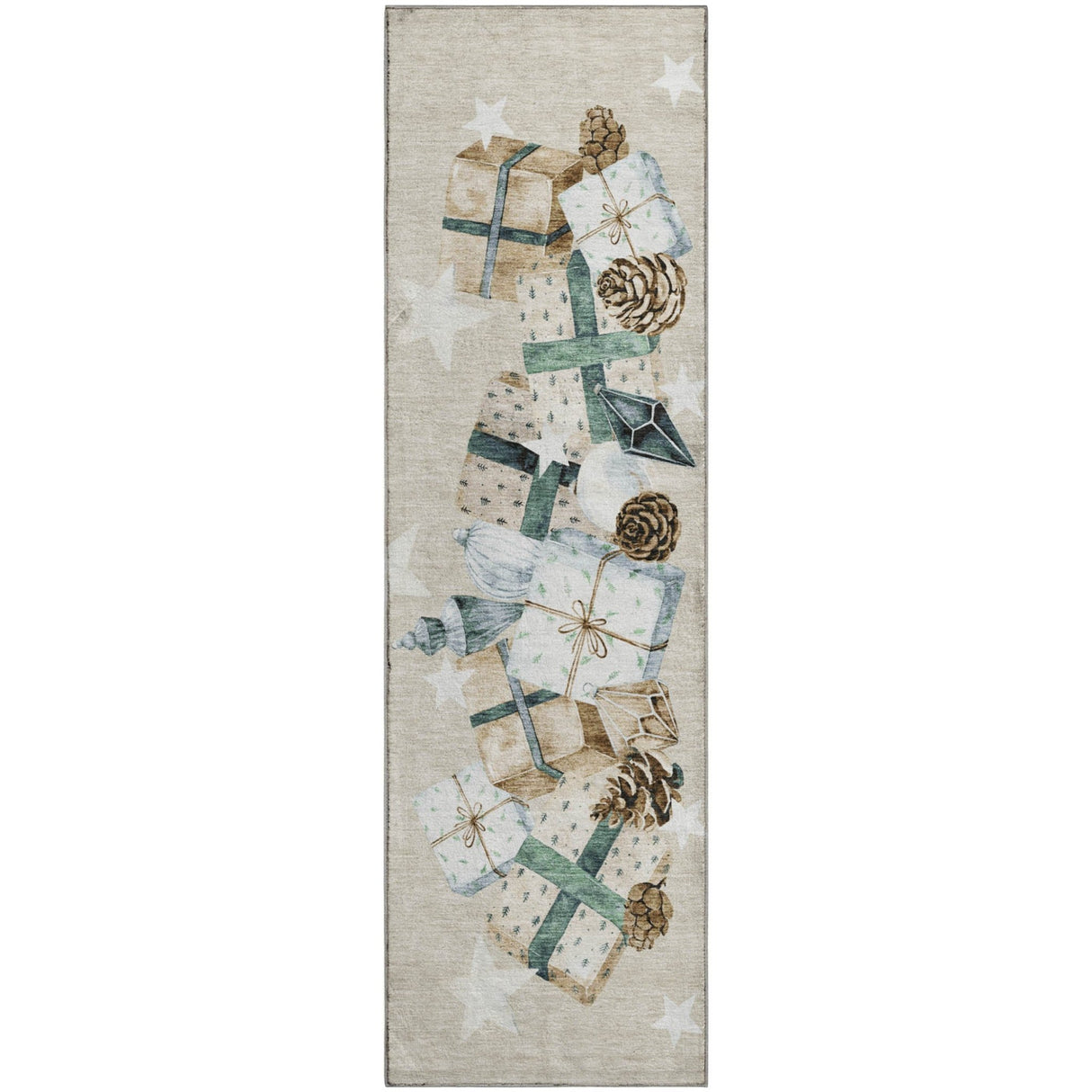 Dalyn Merry & Bright MY27 Beige Rug runner rug