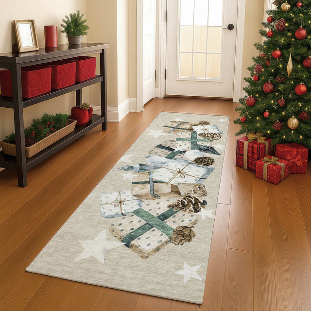 Dalyn Merry & Bright MY27 Beige Rug shown in a room
