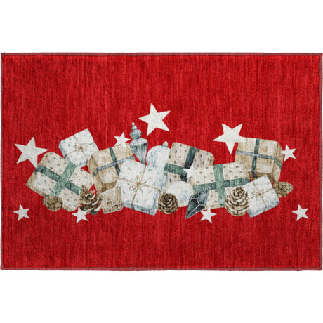 Dalyn Merry & Bright MY27 Red Rug rectangular rug