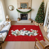 Dalyn Merry & Bright MY27 Red Rug shown in a room