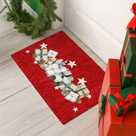 Dalyn Merry & Bright MY27 Red Rug shown in a room