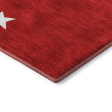 Dalyn Merry & Bright MY27 Red Rug corner detail