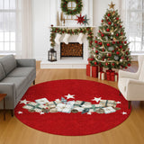 Dalyn Merry & Bright MY27 Red Rug shown in a room