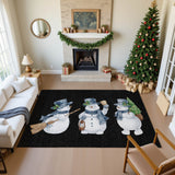 Dalyn Merry & Bright MY28 Black Rug shown in a room