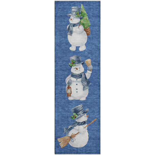 Dalyn Merry & Bright MY28 Navy Rug runner rug