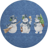 Dalyn Merry & Bright MY28 Navy Rug round rug