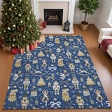 Dalyn Merry & Bright MY29 Navy Rug shown in a room