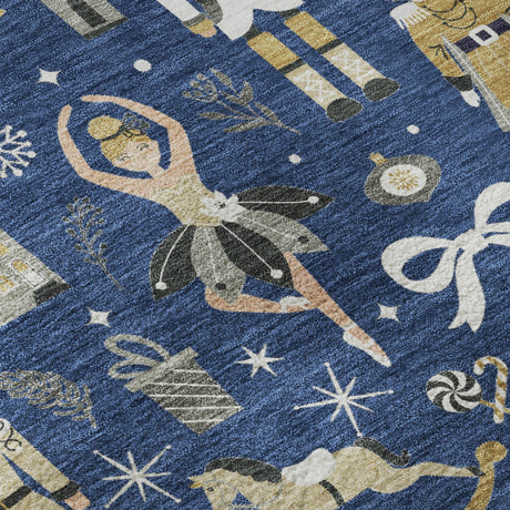 Dalyn Merry & Bright MY29 Navy Rug color swatch