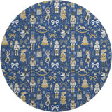 Dalyn Merry & Bright MY29 Navy Rug round rug