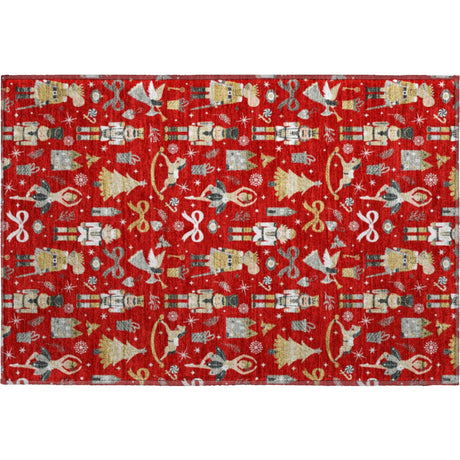 Dalyn Merry & Bright MY29 Red Rug rectangular rug
