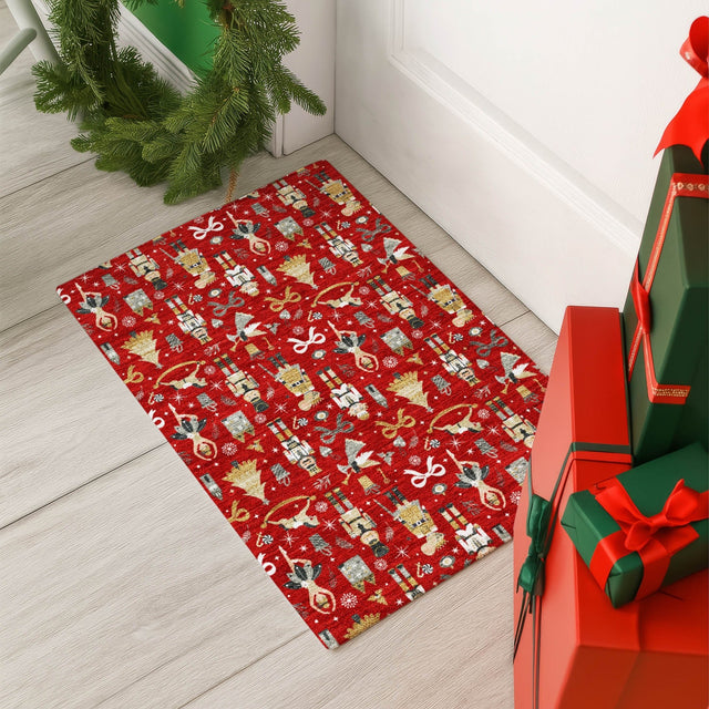 Dalyn Merry & Bright MY29 Red Rug shown in a room