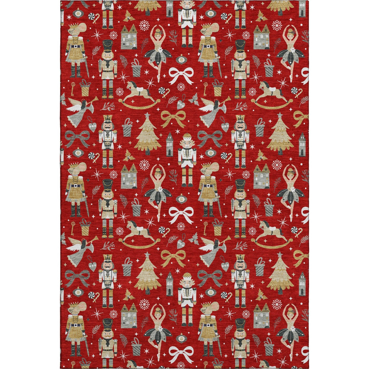 Dalyn Merry & Bright MY29 Red Rug main image