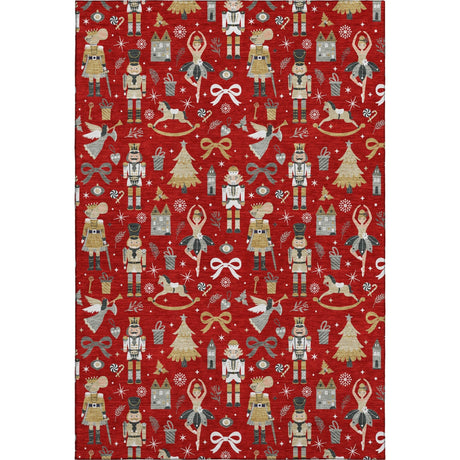 Dalyn Merry & Bright MY29 Red Rug main image