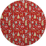 Dalyn Merry & Bright MY29 Red Rug round rug