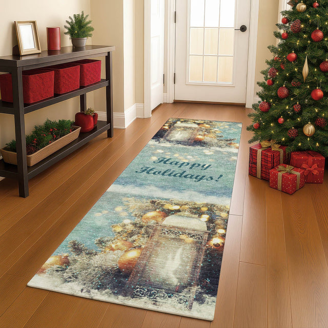 Dalyn Merry & Bright MY3 Skydust Rug shown in a room