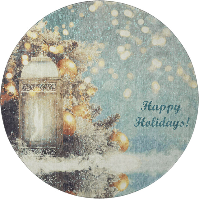 Dalyn Merry & Bright MY3 Skydust Rug round rug