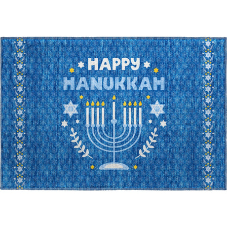 Dalyn Merry & Bright MY30 Blue Rug rectangular rug