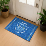 Dalyn Merry & Bright MY30 Blue Rug shown in a room