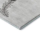 Dalyn Merry & Bright MY5 Silver Rug corner detail