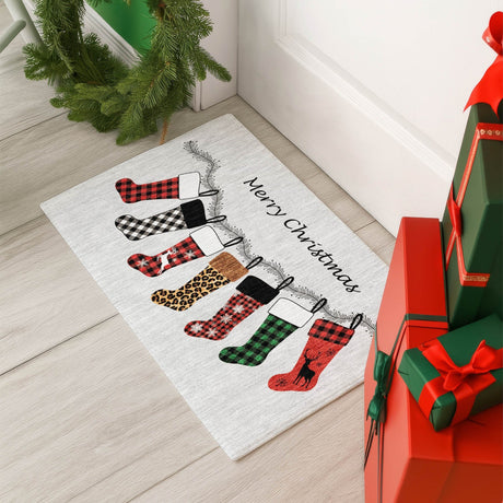 Dalyn Merry & Bright MY5 Silver Rug shown in a room