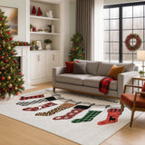 Dalyn Merry & Bright MY5 Silver Rug shown in a room