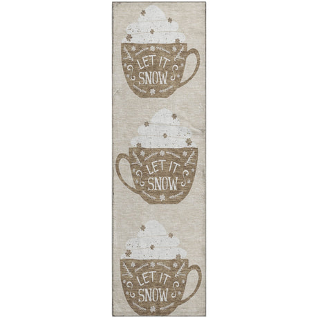 Dalyn Merry & Bright MY7 Beige Rug runner rug