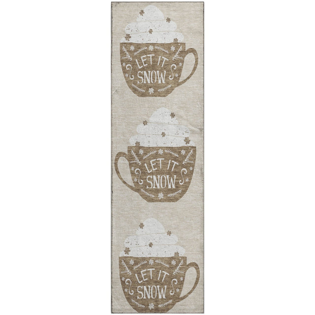 Dalyn Merry & Bright MY7 Beige Rug runner rug