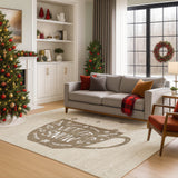 Dalyn Merry & Bright MY7 Beige Rug shown in a room