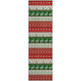 Dalyn Merry & Bright MY9 Red Rug runner rug