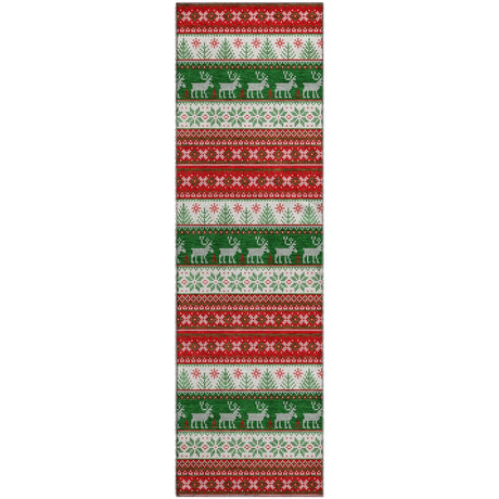 Dalyn Merry & Bright MY9 Red Rug runner rug